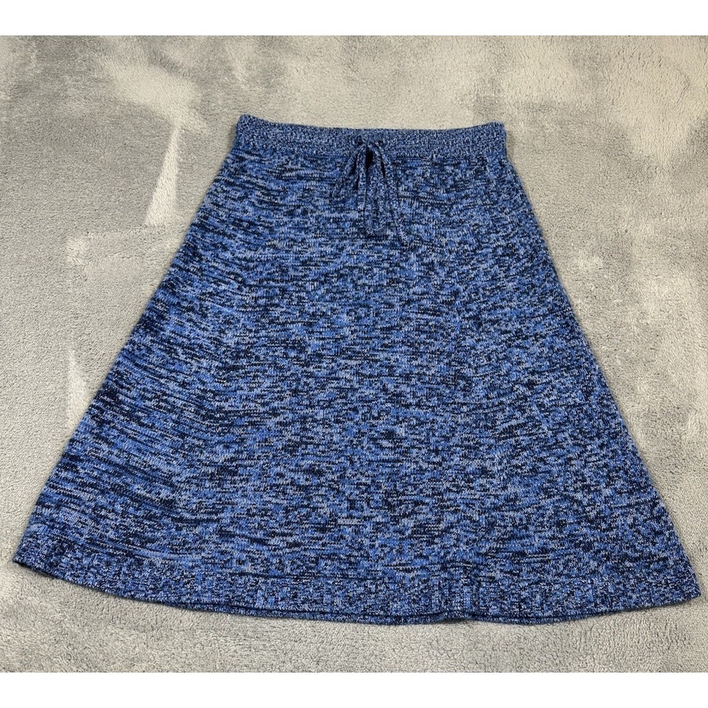 J Crew Skirt Womens Medium Blue Cashmere A Line Quiet Luxury